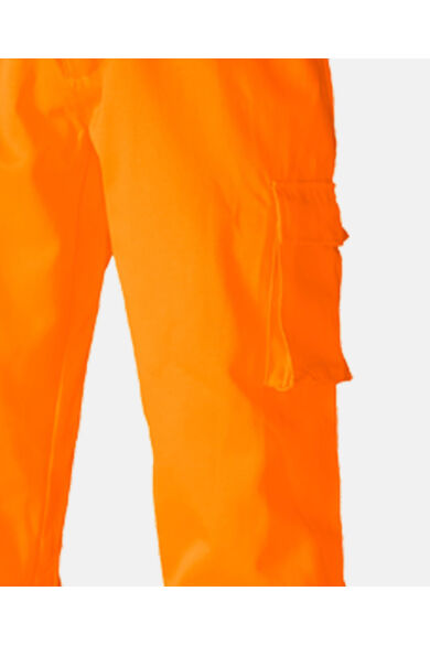 Polycotton jól láthatósági munkásnadrág Orange